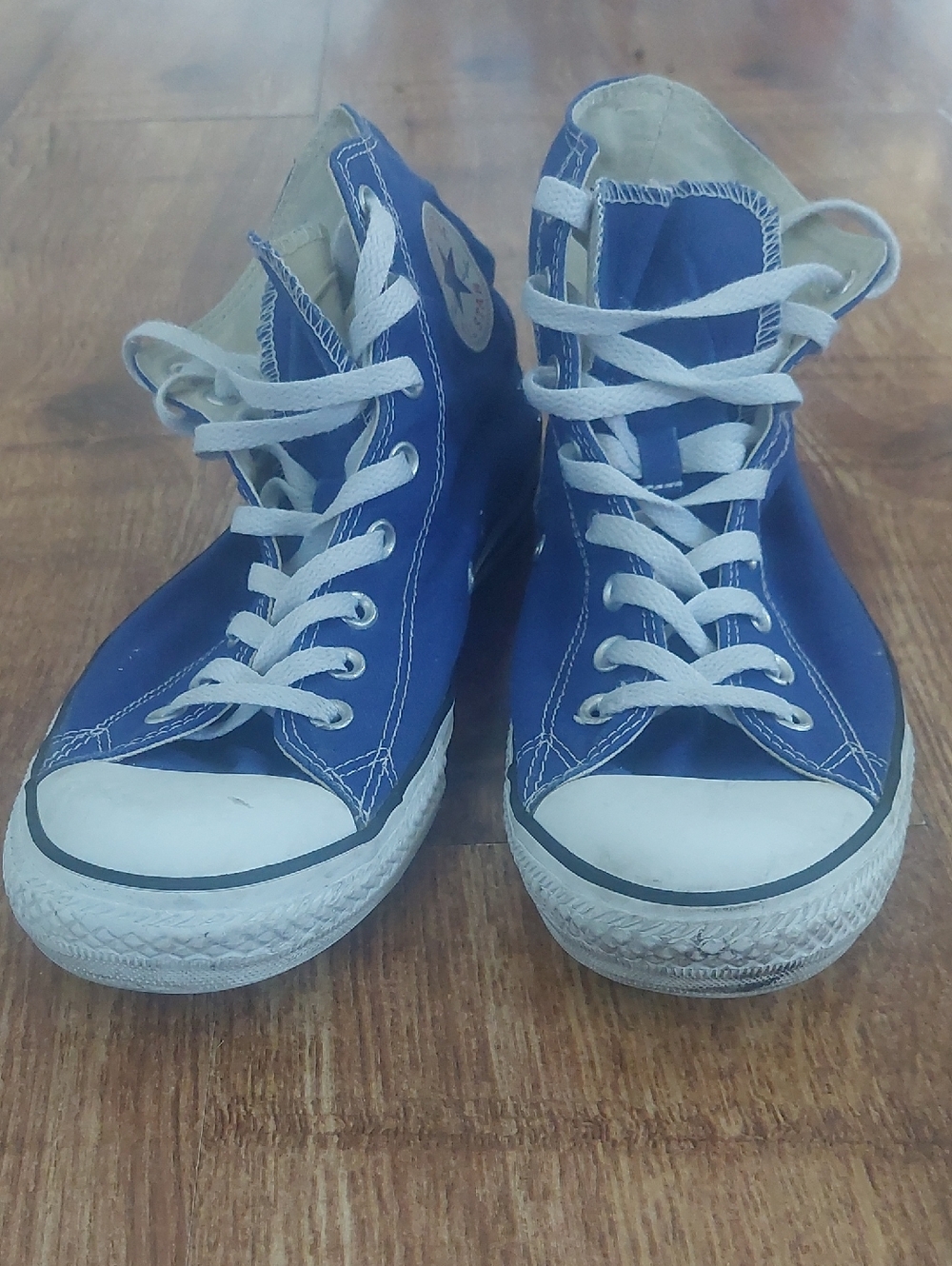 Converse High-Top Men 10.5 Us Sneakers - Blue & White